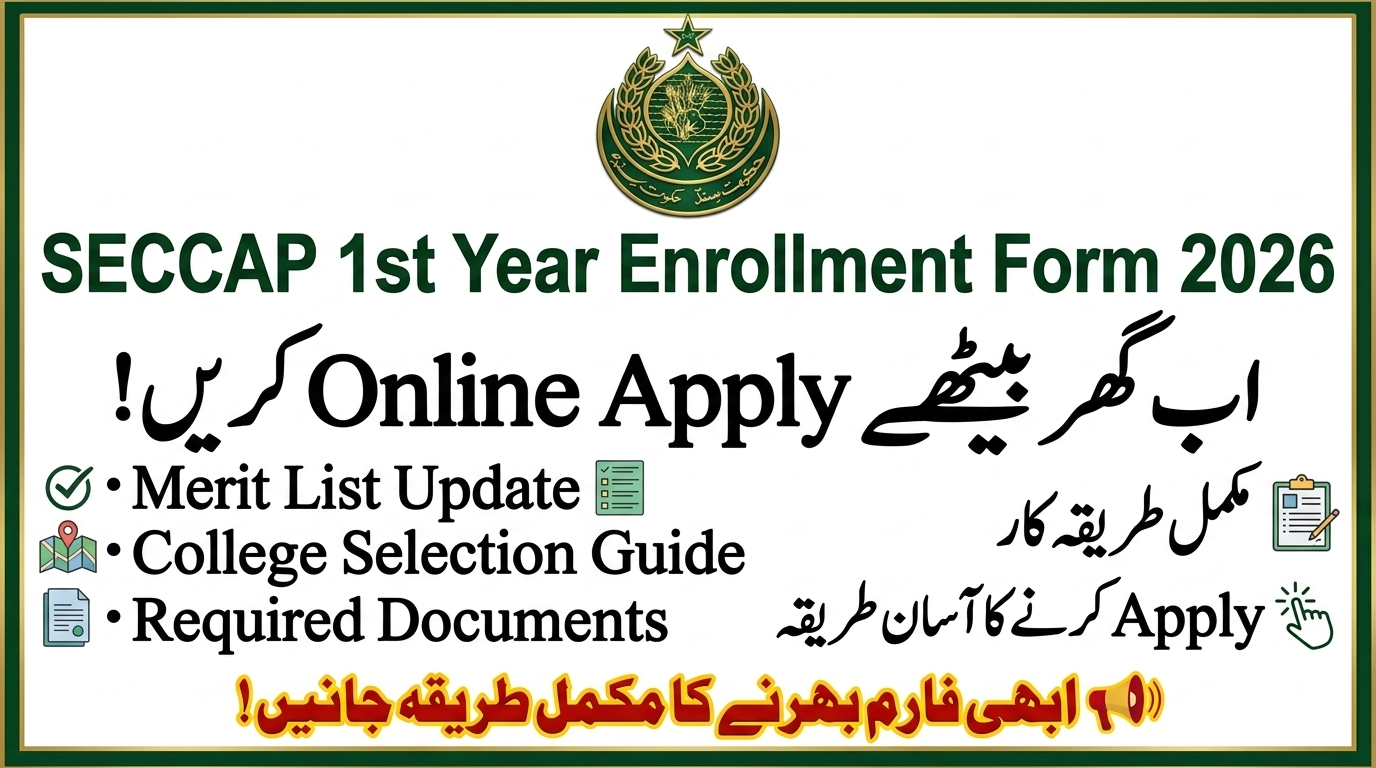 SECCAP 1st Year Admissions Form 2026-27
